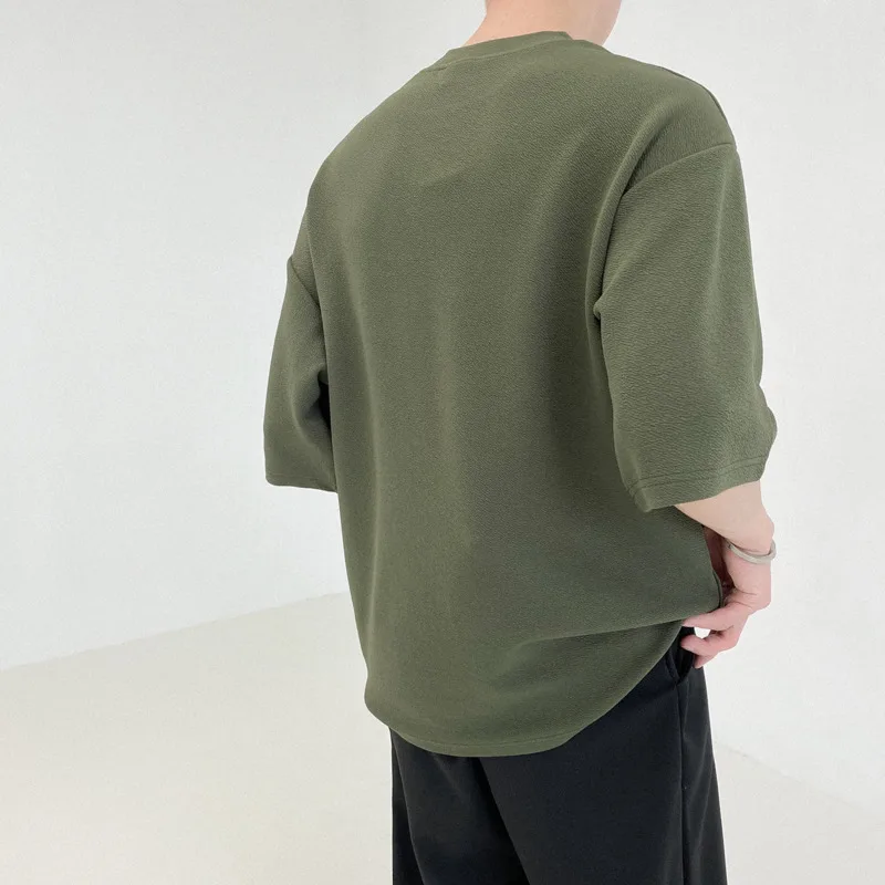 IEFB Chiffon Short Sleeve T-shirt For Men 2021 New Loose Army Green Tee Summer Trend Korean Fashion Loose Big Size Tops 9Y6980
IEFB Chiffon Short Sleeve T-shirt For Men 2021 New Loose Army Green Tee Summer Trend Korean Fashion Loose Big Size Tops 9Y6980