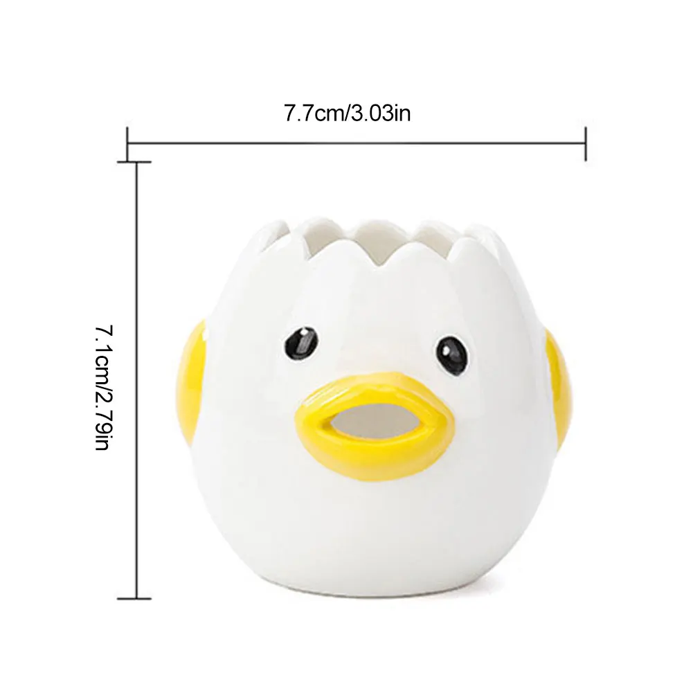 Creative Egg White Separator Egg Baking Cooking Kitchen Gadget Ceramic Cartoon Chick Egg Yolk Protein Separator Filter
Creative Egg White Separator Egg Baking Cooking Kitchen Gadget Ceramic Cartoon Chick Egg Yolk Protein Separator Filter