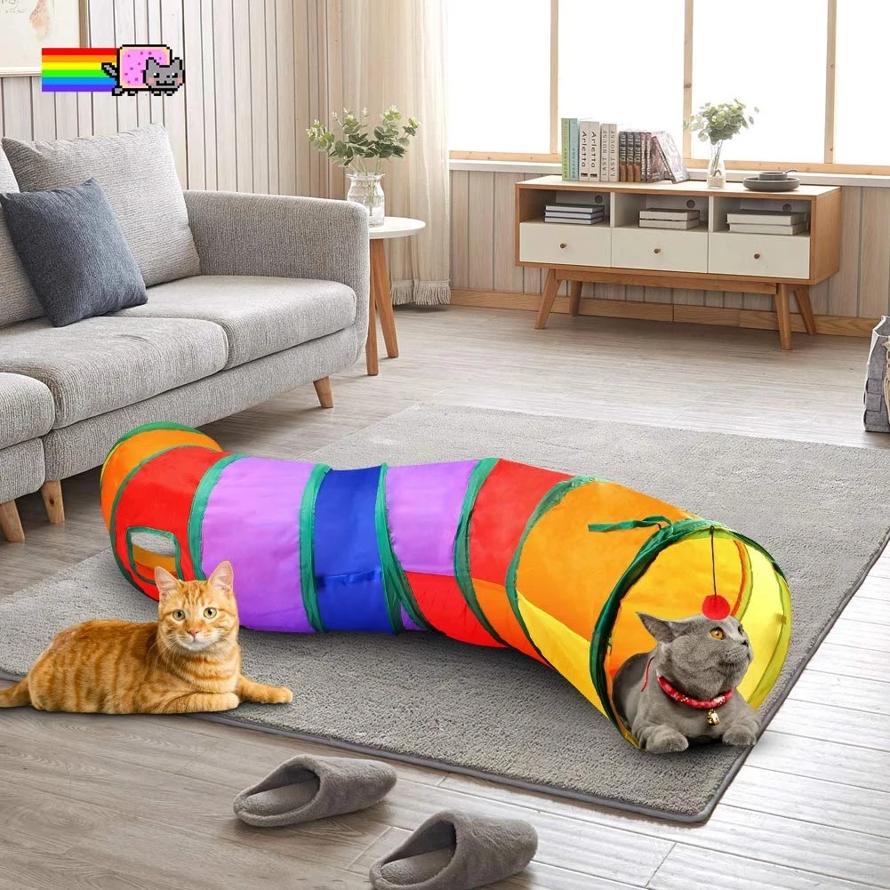 Pet Cat Tunnel Collapsible 3 Way InteractiPlay Toy Tube Indoor Outdoor Fun Supplies Products for Cats Rabbits Kittens Dogs
Pet Cat Tunnel Collapsible 3 Way InteractiPlay Toy Tube Indoor Outdoor Fun Supplies Products for Cats Rabbits Kittens Dogs