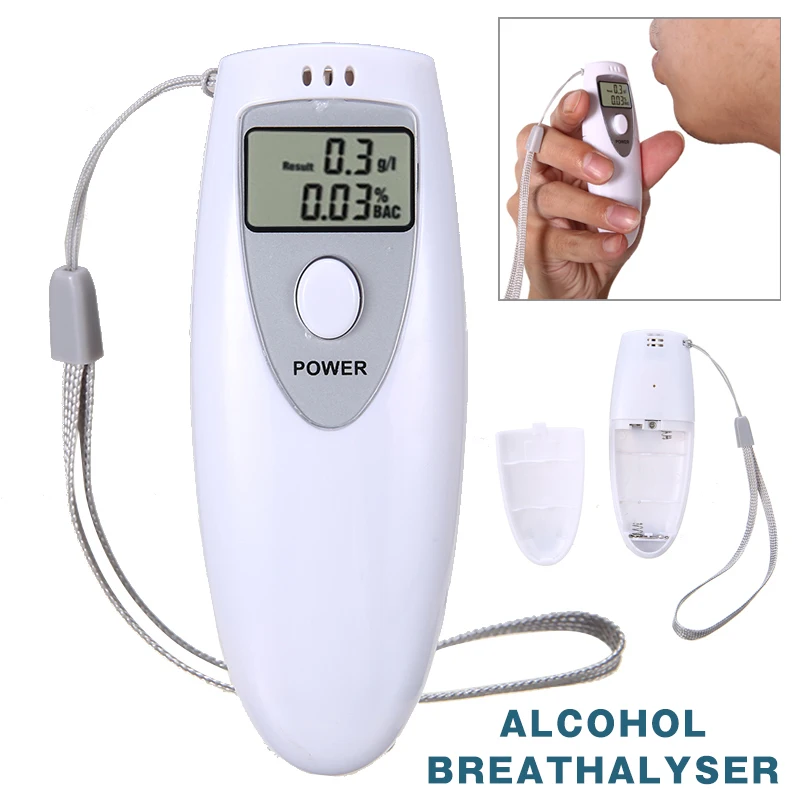 

Portable Alcohol Tester MINI LCD Display Drunk Driving Alcohol Breath Tester Professional Non Contact Breathalyzer Analyzer