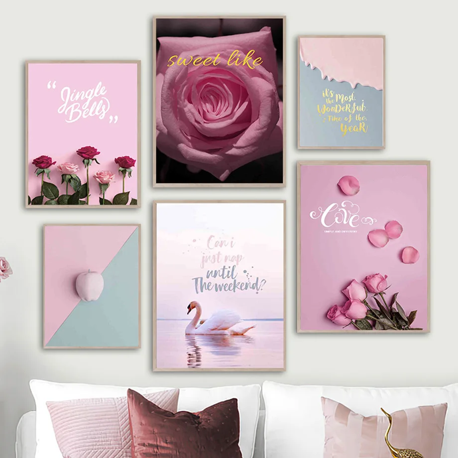 Rose Flower Petals Swan Apple Lake Leaf Wall Art Canvas Painting Nordic Posters And Prints Wall Pictures For Living Room Decor
Rose Flower Petals Swan Apple Lake Leaf Wall Art Canvas Painting Nordic Posters And Prints Wall Pictures For Living Room Decor