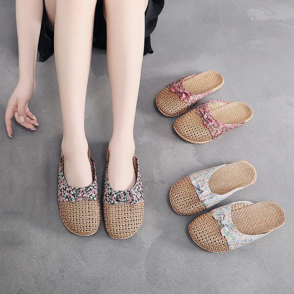 Summer Grass Woven Sandals Slippers Ladies Linen Shoes Home Indoor Non-Slip Floor Thick-Soled Rattan Grass Young Girls Outdoor
Summer Grass Woven Sandals Slippers Ladies Linen Shoes Home Indoor Non-Slip Floor Thick-Soled Rattan Grass Young Girls Outdoor
