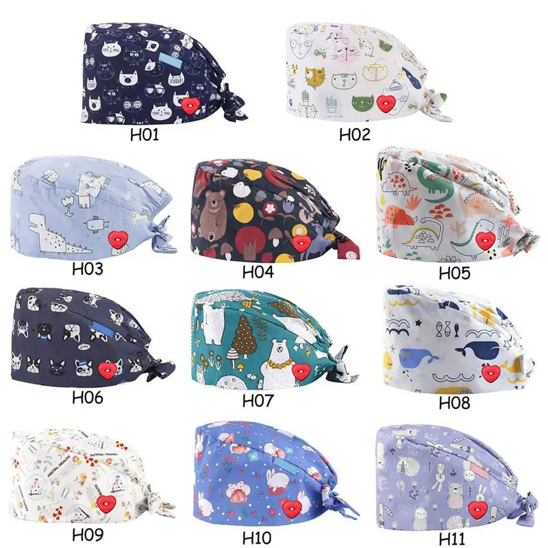 Fashion Breathable Scrub Cap Printed Button Work Hat Casual Unisex Outdoors Nurse Work Hat For Home Worker Outdoor
Fashion Breathable Scrub Cap Printed Button Work Hat Casual Unisex Outdoors Nurse Work Hat For Home Worker Outdoor
