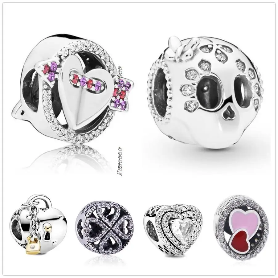 Original 925 Sterling Silver Two-tone Heart & Lock Key Charm Beads Fit Pandora Bracelet & Necklace Jewelry
Original 925 Sterling Silver Two-tone Heart & Lock Key Charm Beads Fit Pandora Bracelet & Necklace Jewelry