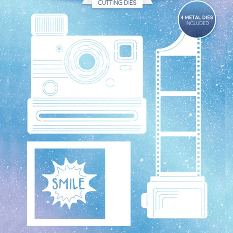 Metal Cutting Dies Camera Film Smile Picture Frame Stencils for DIY Scrapbooking Photo Album Decorative Embossing Cards Dies New
Metal Cutting Dies Camera Film Smile Picture Frame Stencils for DIY Scrapbooking Photo Album Decorative Embossing Cards Dies New