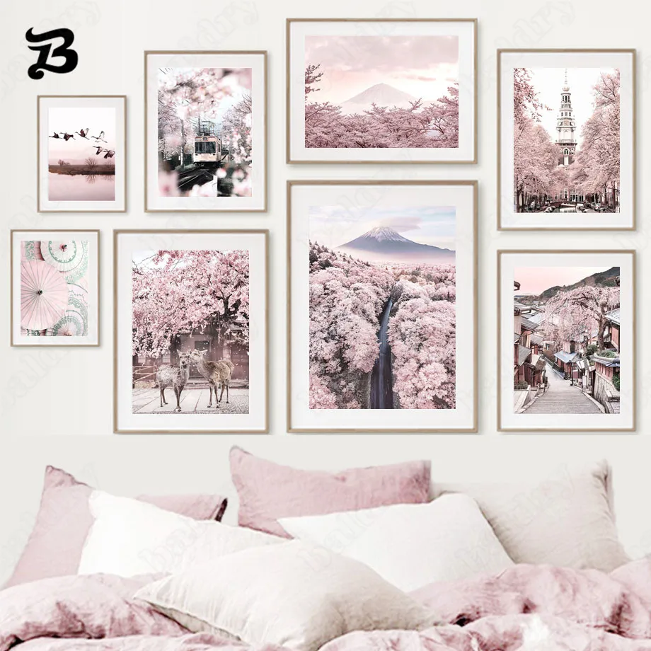 Canvas Painting Japanese Mount Fuji Cherry Deer Tram Cherry Blossoms Wall Art Posters and Prints Wall Pictures Living Room Decor
Canvas Painting Japanese Mount Fuji Cherry Deer Tram Cherry Blossoms Wall Art Posters and Prints Wall Pictures Living Room Decor
