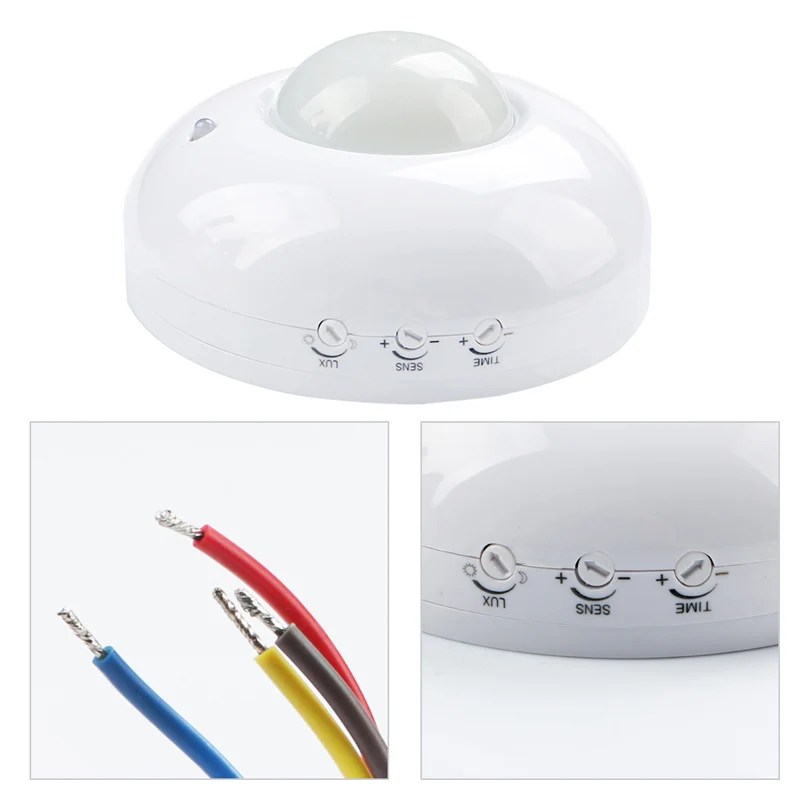 Adjustable Ceiling Infrared Body Motion Sensor Detector Light Switch 110V-240V JR Deals
Adjustable Ceiling Infrared Body Motion Sensor Detector Light Switch 110V-240V JR Deals