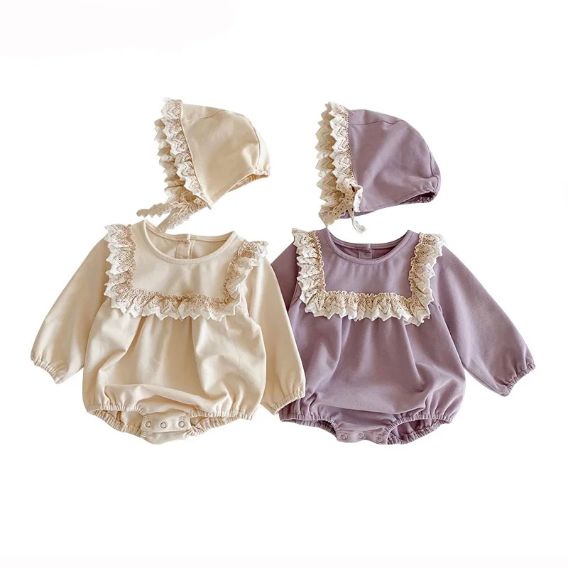 Baby Romper for Girls New Spring Autumn Toddler Clothes Princess Lace Onesie Newborn Baby Girl Jumpsuit Infant Clothing with Hat
Baby Romper for Girls New Spring Autumn Toddler Clothes Princess Lace Onesie Newborn Baby Girl Jumpsuit Infant Clothing with Hat