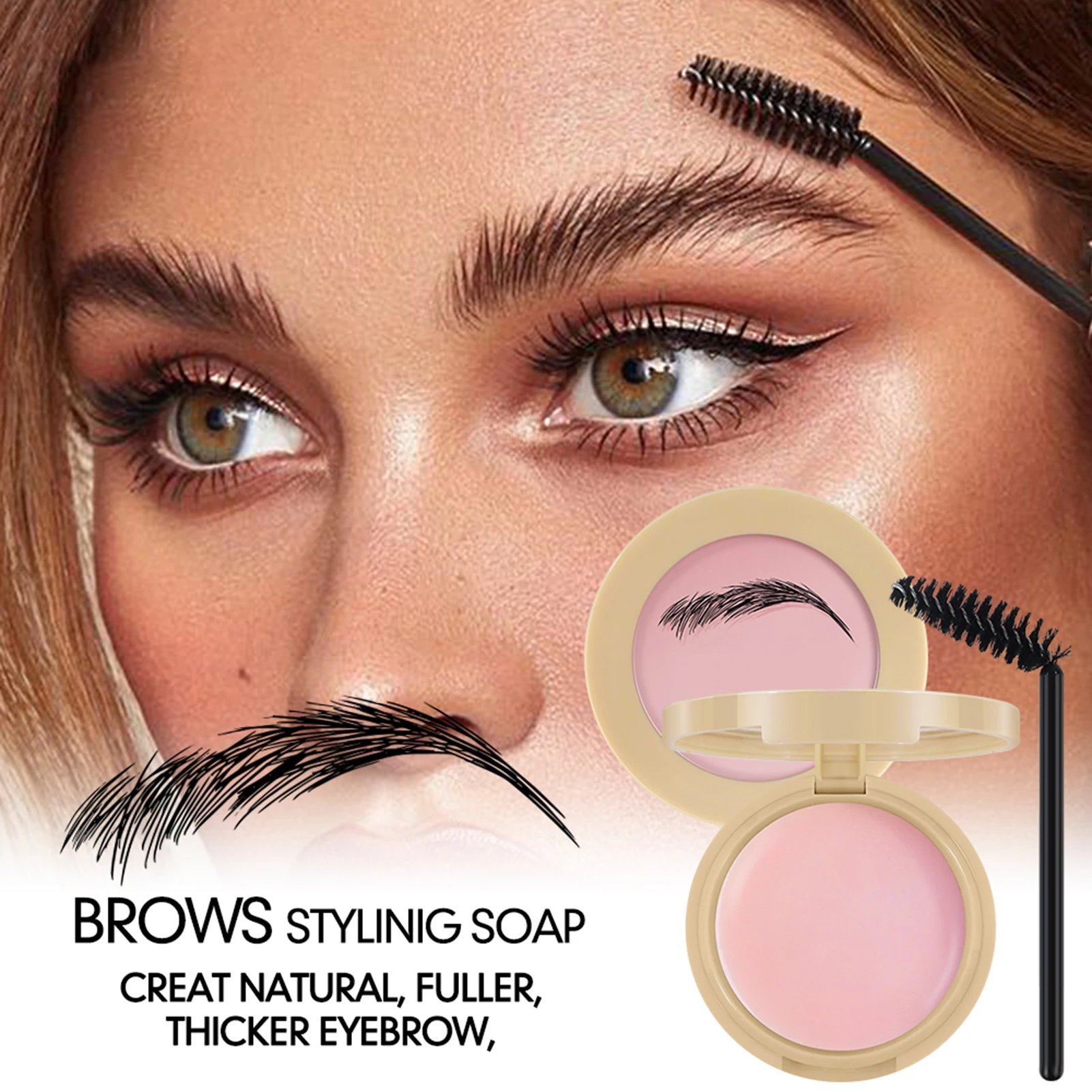 Natural Eyebrow Cream Cosmetics Wax Waterproof Long-lasting Wild Shaping Soap Gel For Eyebrows Makeup For Women
Natural Eyebrow Cream Cosmetics Wax Waterproof Long-lasting Wild Shaping Soap Gel For Eyebrows Makeup For Women