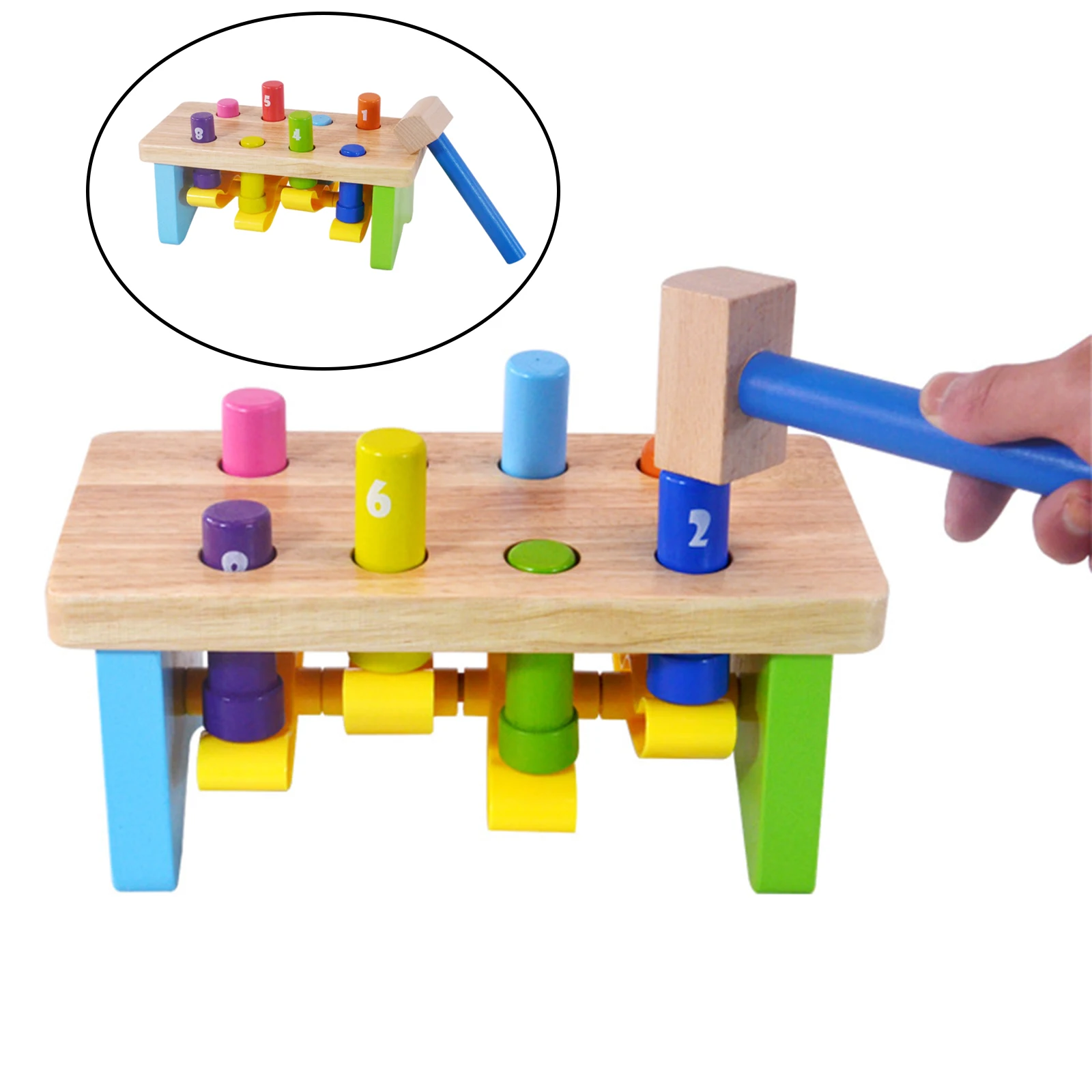 Baby Wooden Hammer Toys Hammer Bench Toddlers Educational Toys for Children Wooden Game Hammering Bench Kids Toys
Baby Wooden Hammer Toys Hammer Bench Toddlers Educational Toys for Children Wooden Game Hammering Bench Kids Toys