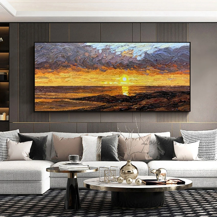 Handmade Knife Canvas Art Sunset Scenery Decorative Oil Painting Unframed Modern Home Wall Showpieces Art 1 Panel Set Picture
Handmade Knife Canvas Art Sunset Scenery Decorative Oil Painting Unframed Modern Home Wall Showpieces Art 1 Panel Set Picture