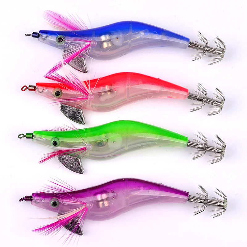 Flashing LED Light Shrimp Fishing Lures Prawn Baits Jigs Hooks Tackle4-color Electronic Shrimp No. 2.5 Flash Bait
Flashing LED Light Shrimp Fishing Lures Prawn Baits Jigs Hooks Tackle4-color Electronic Shrimp No. 2.5 Flash Bait