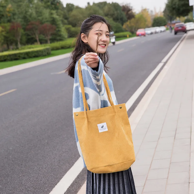 2020 Women's Bags Corduroy Totes Bag Women Shoulder Handbags Big Capacity Shopping Bags Casual Solid Color Shopper Beach Bag
2020 Women's Bags Corduroy Totes Bag Women Shoulder Handbags Big Capacity Shopping Bags Casual Solid Color Shopper Beach Bag