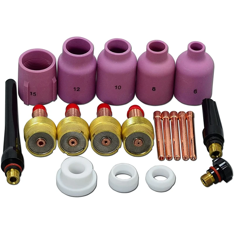 20PCS Ceramic TIG Gas Nozzle Diameter for PTA DB SR WP 17 18 26 TIG Torch Neck, Large Diameter Gas Nozzles
20PCS Ceramic TIG Gas Nozzle Diameter for PTA DB SR WP 17 18 26 TIG Torch Neck, Large Diameter Gas Nozzles