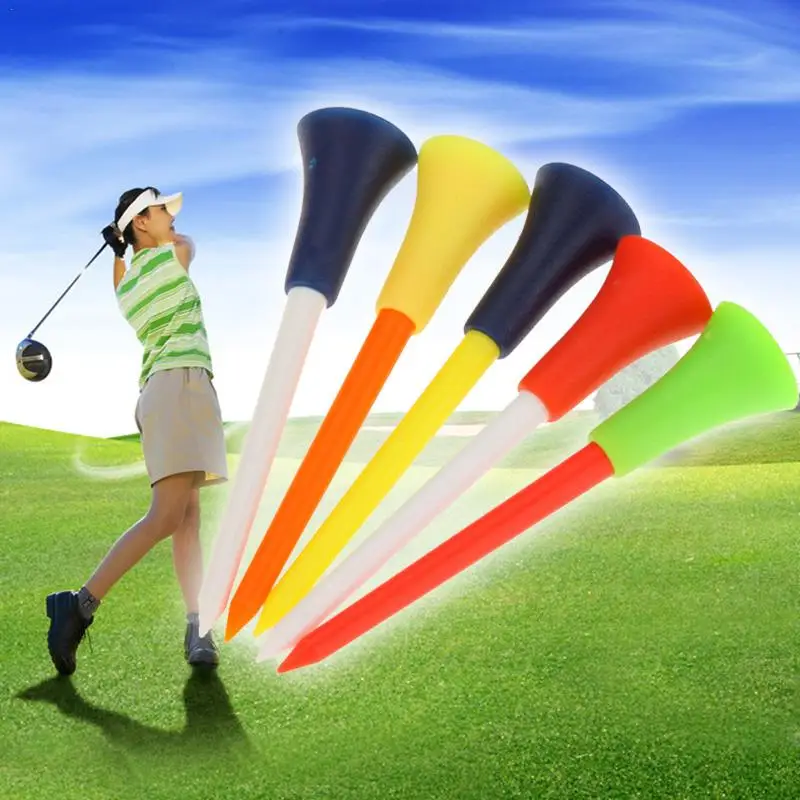 50Pcs MultiColor Plastic Golf Tees Durable Rubber Cushion Top Golf Tee Golf Accessories 83mm
50Pcs MultiColor Plastic Golf Tees Durable Rubber Cushion Top Golf Tee Golf Accessories 83mm