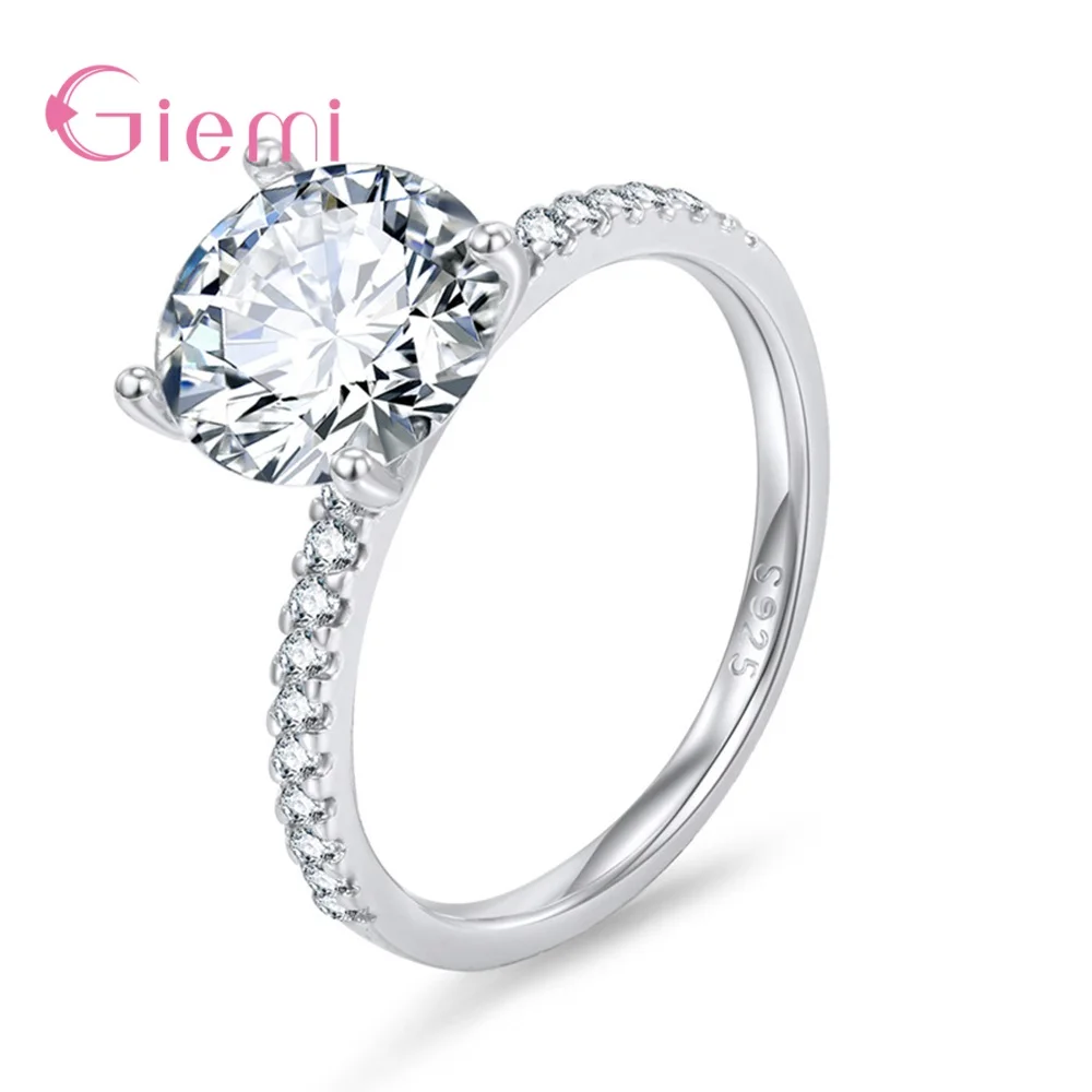 Простое 100% Стерлинговое Серебро S925, элегантное Сверкающее, высокое качество, круглый кристалл, кольца на палец для женщин и девушек, подарок...
Простое 100% Стерлинговое Серебро S925, элегантное Сверкающее, высокое качество, круглый кристалл, кольца на палец для женщин и девушек, подарок...