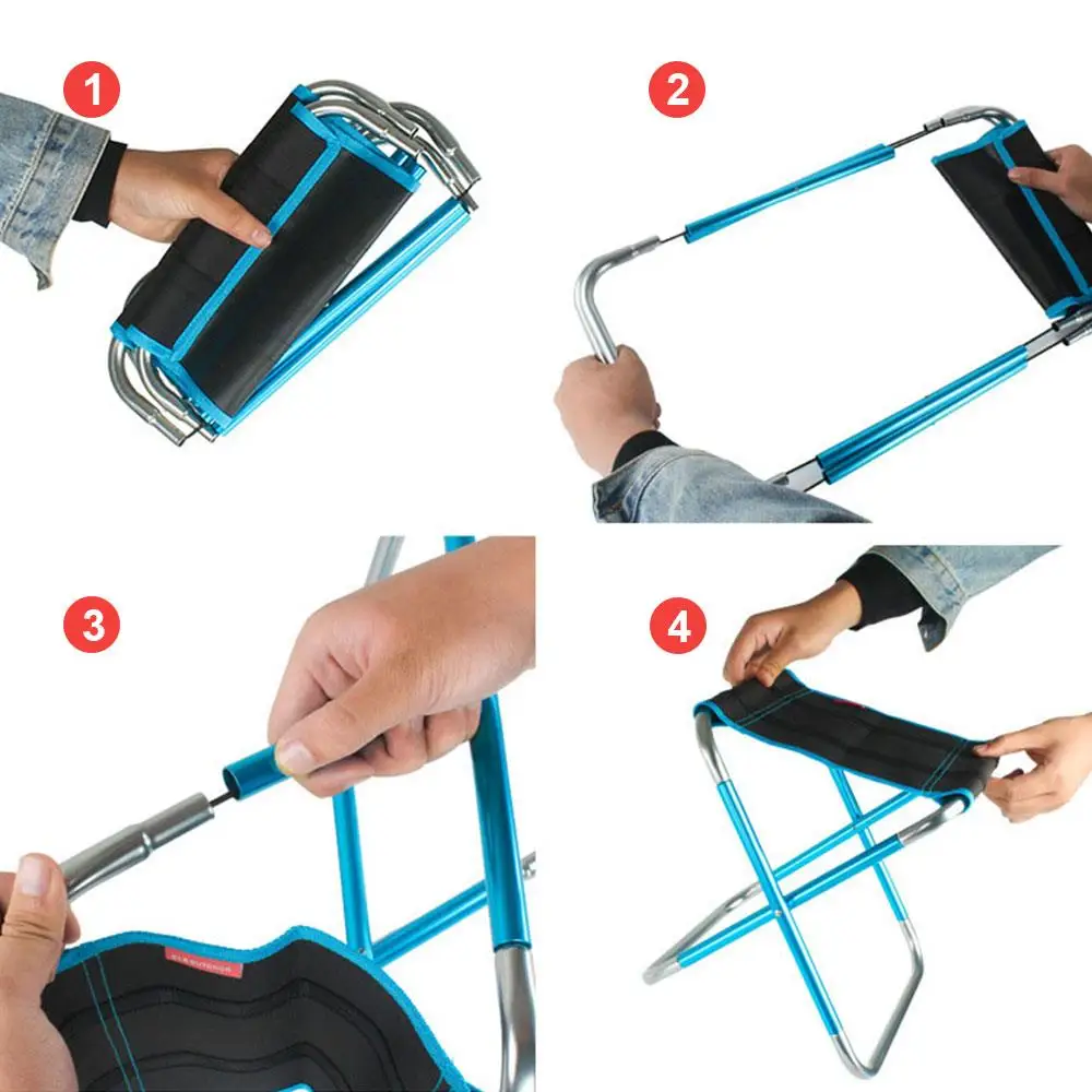 BBQ Hiking Fishing Chair Folding Stool Seat Gold Aluminum Alloy Camping Small Bench Folding Chair Travel Picnic Practical
BBQ Hiking Fishing Chair Folding Stool Seat Gold Aluminum Alloy Camping Small Bench Folding Chair Travel Picnic Practical