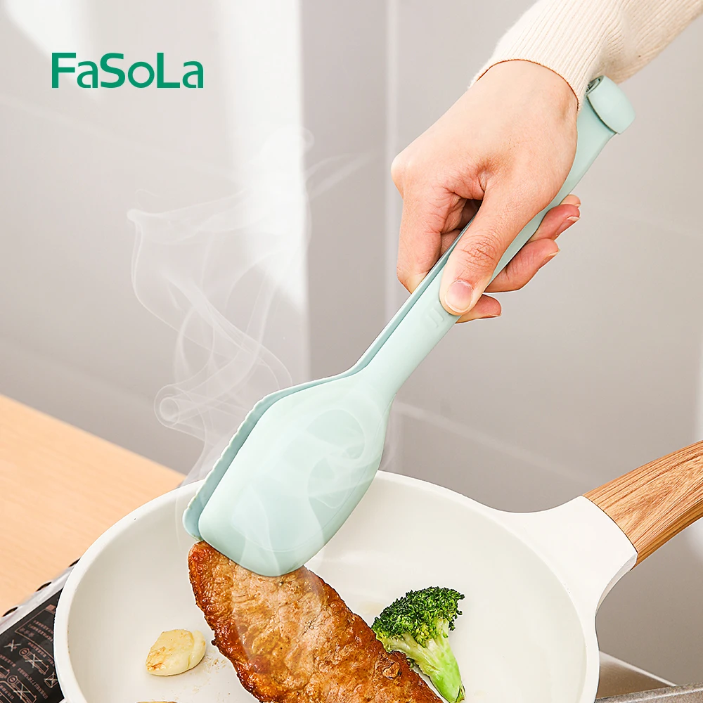 FaSoLa Multi Silicone Bread Meal Clip Kitchen Tongs Grill Barbecue Tool BBQ Cooking Tweezer Cake Food Tongs Removable Soup Spoon
FaSoLa Multi Silicone Bread Meal Clip Kitchen Tongs Grill Barbecue Tool BBQ Cooking Tweezer Cake Food Tongs Removable Soup Spoon