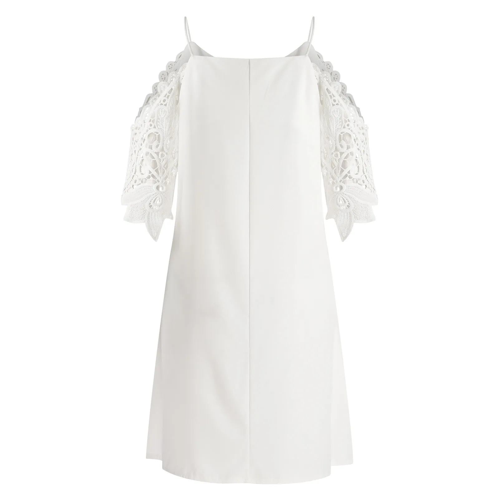 Ishowtienda Dresses For Women Fashion V-neck Lace Hollow Out Strapless Solid Sexy Sling Dress Vestidos Elegantes Para Mujer
Ishowtienda Dresses For Women Fashion V-neck Lace Hollow Out Strapless Solid Sexy Sling Dress Vestidos Elegantes Para Mujer