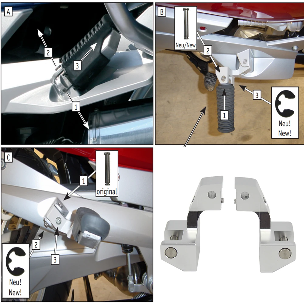 For BMW R1200RT 2005-2013 R1200RT LC 2014-2021 R 1250 RT R 1200 RT LC Motorcycle Passenger Footrest Foot Peg Lowering Kits
For BMW R1200RT 2005-2013 R1200RT LC 2014-2021 R 1250 RT R 1200 RT LC Motorcycle Passenger Footrest Foot Peg Lowering Kits