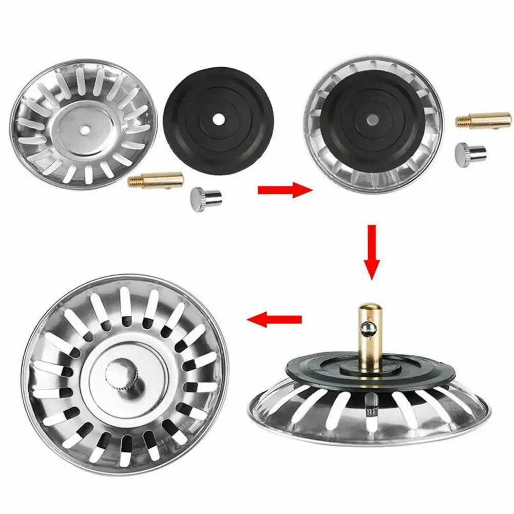 1PC Steel Kitchen Sink Stopper Plug For Bath Water Strainer Drainer Sinkhole Cover Sink Rubber Basin Drain M9P2
1PC Steel Kitchen Sink Stopper Plug For Bath Water Strainer Drainer Sinkhole Cover Sink Rubber Basin Drain M9P2