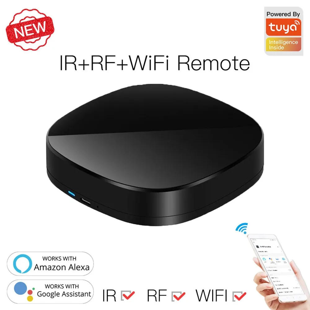 2021 New WiFi RF IR Universal Remote Controller RF Appliances Appliance Tuya Smart Life App Voice Control Via Alexa Go-ogle Home
2021 New WiFi RF IR Universal Remote Controller RF Appliances Appliance Tuya Smart Life App Voice Control Via Alexa Go-ogle Home