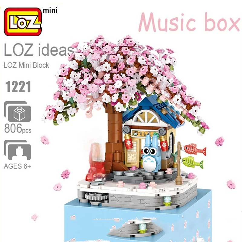 LOZ Mini Blocks Cherry blossoms flowers rotating music box Action Figure Doll Figures Toy Creator DIY Building Assembly Toy 1221
LOZ Mini Blocks Cherry blossoms flowers rotating music box Action Figure Doll Figures Toy Creator DIY Building Assembly Toy 1221