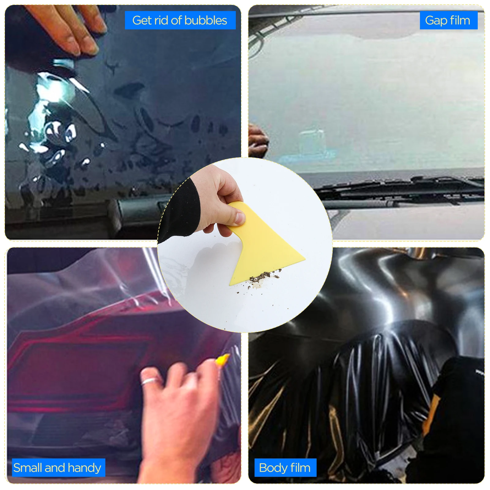 2pcs Carbon Fiber Vinyl Film Wrapping Scraper Stickers Bubble Window Squeegee Scraper Tint Decal Tool Car Stickers Accessories 
2pcs Carbon Fiber Vinyl Film Wrapping Scraper Stickers Bubble Window Squeegee Scraper Tint Decal Tool Car Stickers Accessories