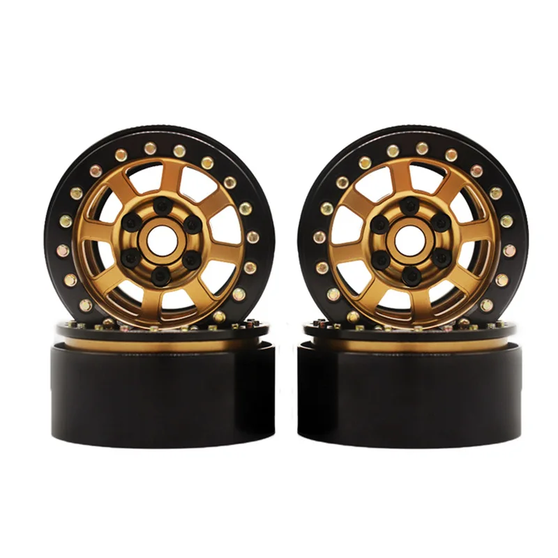 4PCS Metal Alloy Gold 1.9 Wheel Rim Wheel Hub for 1/10 RC Crawler Car Axial SCX10 90046 D90 TF2
4PCS Metal Alloy Gold 1.9 Wheel Rim Wheel Hub for 1/10 RC Crawler Car Axial SCX10 90046 D90 TF2