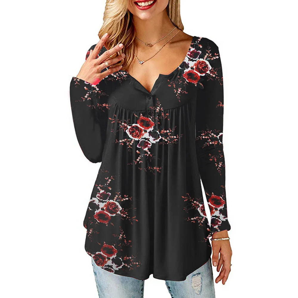 Donsignet Fashion Women's Blouse New Spring Casual V-neck Pullover Printing Loose Plus Size Long Sleeve Blouse Woman Tops
Donsignet Fashion Women's Blouse New Spring Casual V-neck Pullover Printing Loose Plus Size Long Sleeve Blouse Woman Tops