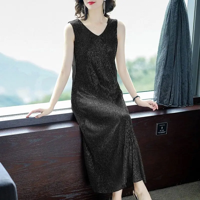 Summer 2021 new style sleeveless suspender skirt femininity cover belly show thin large fat mm dress
Summer 2021 new style sleeveless suspender skirt femininity cover belly show thin large fat mm dress