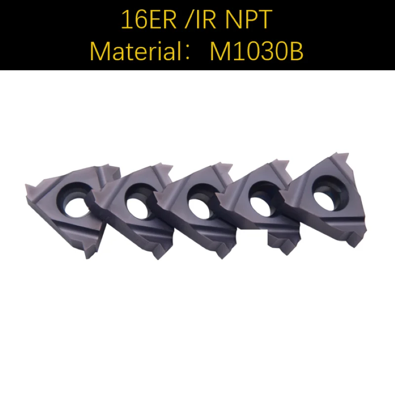 16ER/IR 8/11/5/14/18/27 NPT Threading Carbide Inserts for Steel/Stainless/Cast Iron/Aluminum Metal
16ER/IR 8/11/5/14/18/27 NPT Threading Carbide Inserts for Steel/Stainless/Cast Iron/Aluminum Metal