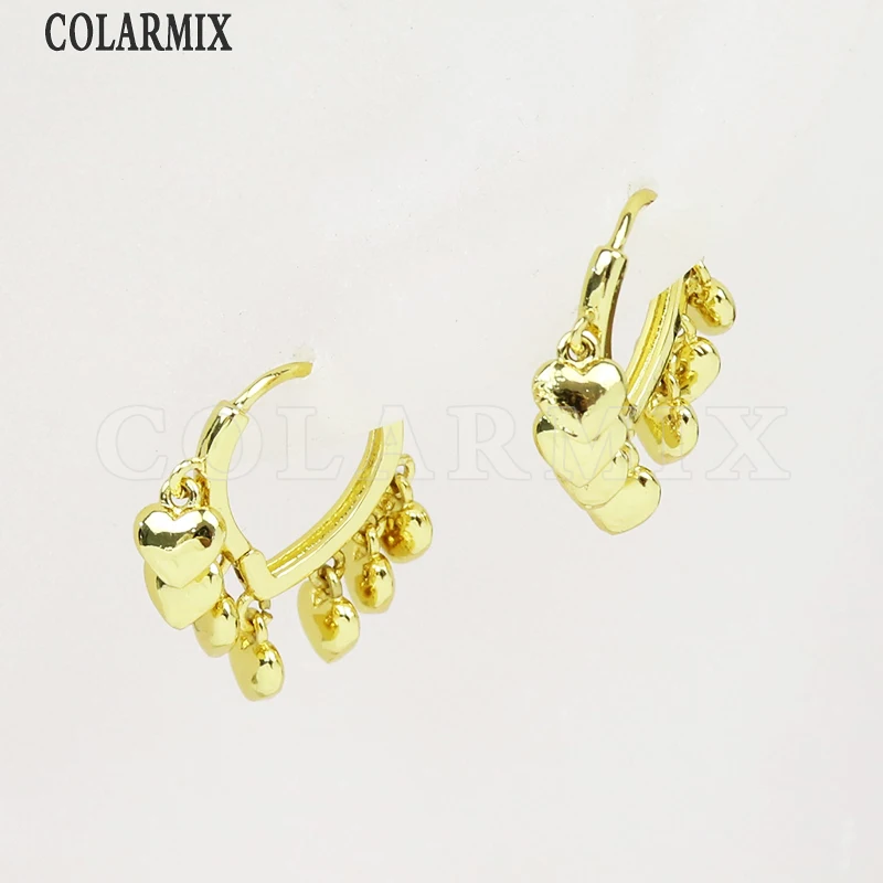 6 Pairs Hoop earrings Gold color plated heart Style Hoop earrings jewelry Earrings Women Hoop earring Gift earrings 51926
6 Pairs Hoop earrings Gold color plated heart Style Hoop earrings jewelry Earrings Women Hoop earring Gift earrings 51926