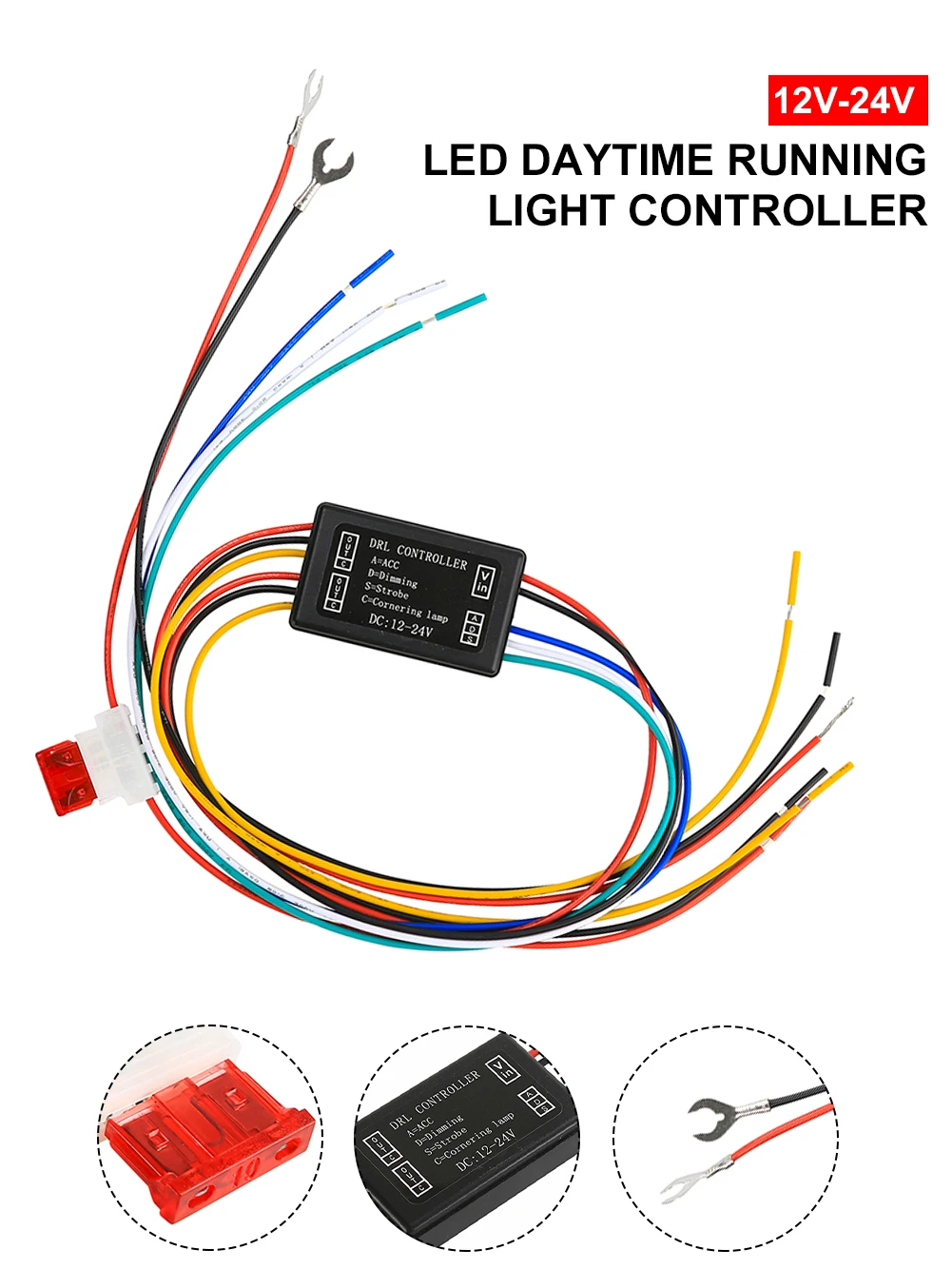 Strobe Controller Car 12-24v Drl Flasher Module Daytime Running Light Universal Controller Dimming Turn Signal Control Car Lamps
Strobe Controller Car 12-24v Drl Flasher Module Daytime Running Light Universal Controller Dimming Turn Signal Control Car Lamps