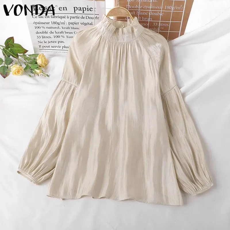 VONDA 2022 Women Autumn Blouse Casual Solid Color Long Sleeve Retro Party Chemise Femme Baggy Elegant Blusa Party Top Oversized
VONDA 2022 Women Autumn Blouse Casual Solid Color Long Sleeve Retro Party Chemise Femme Baggy Elegant Blusa Party Top Oversized