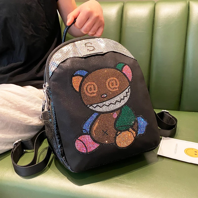 Summer New Style Backpack with Diamonds Women's Fashion Colored Diamond Multi-layer Anti-theft Leisure Travel Bag Mochilas Mujer
Summer New Style Backpack with Diamonds Women's Fashion Colored Diamond Multi-layer Anti-theft Leisure Travel Bag Mochilas Mujer