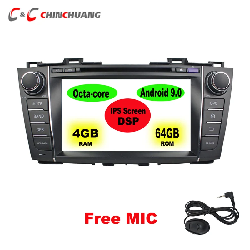 IPS Screen DSP 64GB 4GB Octa Core Android 9.0 Car DVD Player for Mazda 5 Premacy 2010-2016 Radio GPS, Support DAB+ AHD Camera
IPS Screen DSP 64GB 4GB Octa Core Android 9.0 Car DVD Player for Mazda 5 Premacy 2010-2016 Radio GPS, Support DAB+ AHD Camera