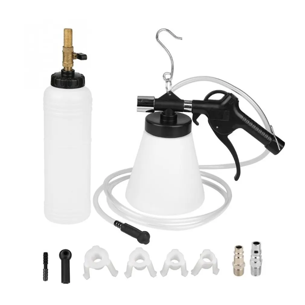 Pneumatic Air Brake Bleeder Kit Plastic Clutch Vacuum Bleeding Extractor Fluid Fill Change Machine Double Pot 10 Pieces Set
Pneumatic Air Brake Bleeder Kit Plastic Clutch Vacuum Bleeding Extractor Fluid Fill Change Machine Double Pot 10 Pieces Set