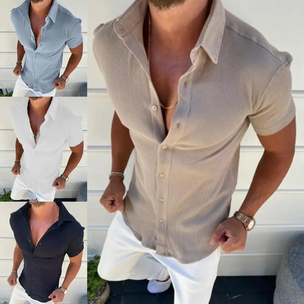 2021 Men Shirt Short Sleeves All-match Solid Color Men Summer Casual Tops for Daily Life High Quality Streetwear Polos Shirts
2021 Men Shirt Short Sleeves All-match Solid Color Men Summer Casual Tops for Daily Life High Quality Streetwear Polos Shirts