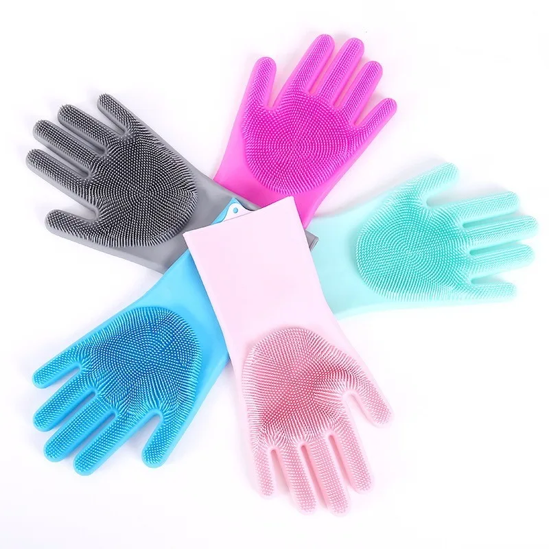 one pair Dishwashing Cleaning Gloves Magic Silicone Rubber Dish Washing Glove for Household Scrubber Kitchen Clean Tool Scrub
one pair Dishwashing Cleaning Gloves Magic Silicone Rubber Dish Washing Glove for Household Scrubber Kitchen Clean Tool Scrub