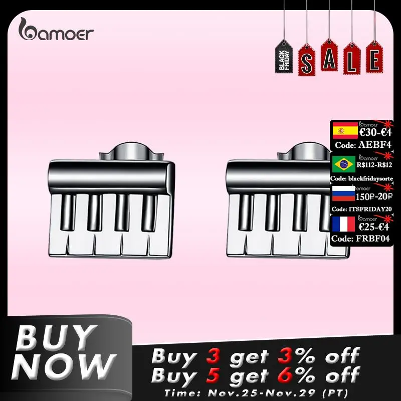 Bamoer 2021 New Summer Creative Music Mini Piano Stud Earrings for Women 925 Sterling Silver Trendy Concert Jewelry Gift GXE1214
Bamoer 2021 New Summer Creative Music Mini Piano Stud Earrings for Women 925 Sterling Silver Trendy Concert Jewelry Gift GXE1214