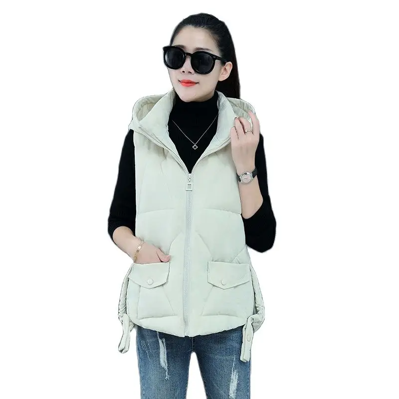 Women Autumn Winter Short Hooded Vest Coat Outwear Overcoat Oversized Puffer Jacket Cotton Padded Parkas Waistcoat
Women Autumn Winter Short Hooded Vest Coat Outwear Overcoat Oversized Puffer Jacket Cotton Padded Parkas Waistcoat
