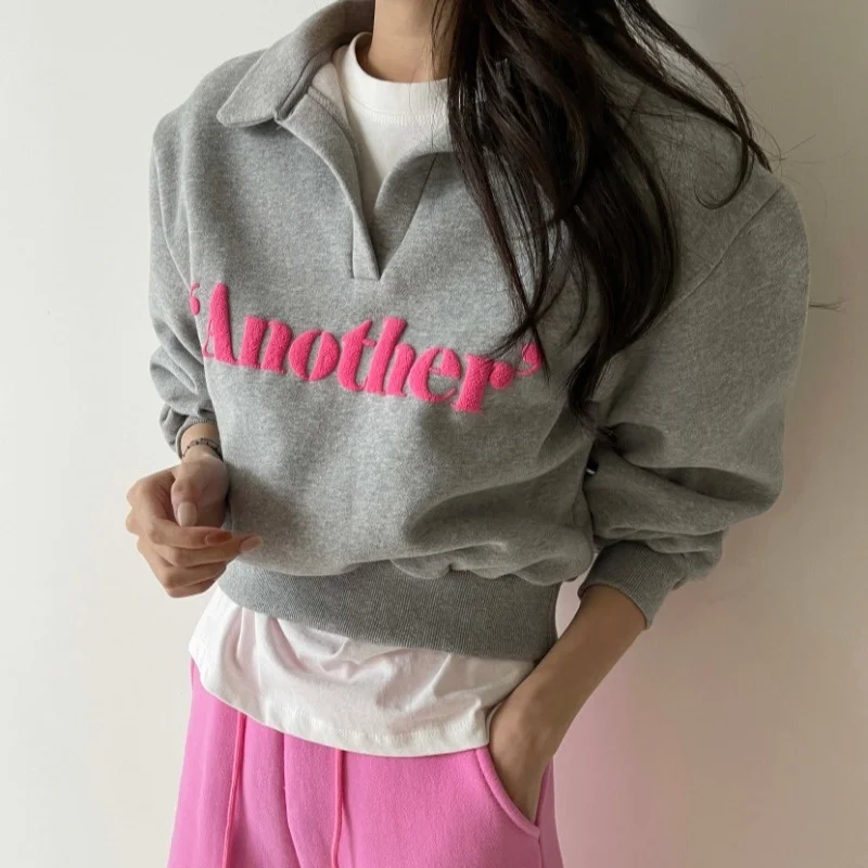 Корейский шикарный свитер новинка весны модный простой свободный Короткий
