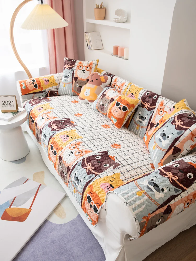 Fashion Simplicity Cartoon Dog Cotton Sofa Cover Seasons Universal Slipcovers Couch Sofa Towel Sofa Mat For Living Room
Fashion Simplicity Cartoon Dog Cotton Sofa Cover Seasons Universal Slipcovers Couch Sofa Towel Sofa Mat For Living Room