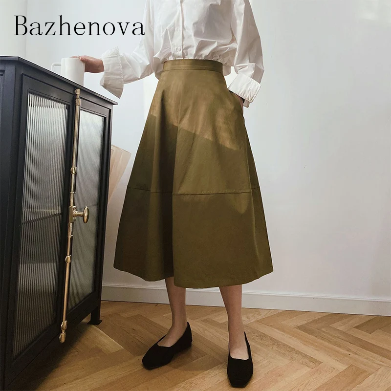 Bazhenova Women Autumn Fluffy A-line Skirt Girls Solid Color Skirts Ladies High Waist Sweet All-match Skirt for Women Skirt R744
Bazhenova Women Autumn Fluffy A-line Skirt Girls Solid Color Skirts Ladies High Waist Sweet All-match Skirt for Women Skirt R744