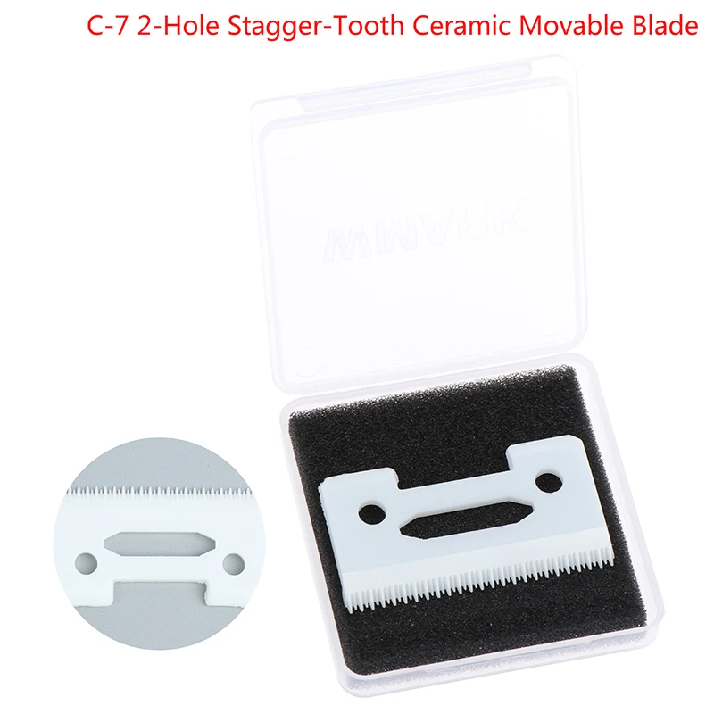 1PCS 2-Hole Stagger-Tooth Ceramic Movable Blade Cordless Clipper Replaceable Blade
1PCS 2-Hole Stagger-Tooth Ceramic Movable Blade Cordless Clipper Replaceable Blade