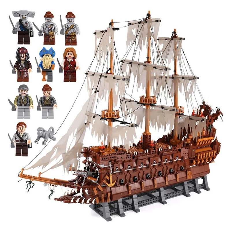 16016 Flying Dutchman Netherlands Ship Set Creator Pirates of The Caribbean Boat Lepining Building Blocks Bricks Model Boat Toys
16016 Flying Dutchman Netherlands Ship Set Creator Pirates of The Caribbean Boat Lepining Building Blocks Bricks Model Boat Toys