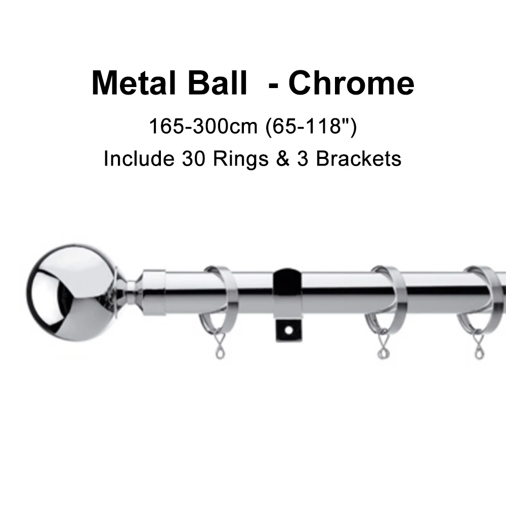 165 -300cm Metal Retractable Rods Shower Curtain Rod Adjustable Curtain Pole Spring Tension Rod Rail for Clothes/Towels/Curtains
165 -300cm Metal Retractable Rods Shower Curtain Rod Adjustable Curtain Pole Spring Tension Rod Rail for Clothes/Towels/Curtains