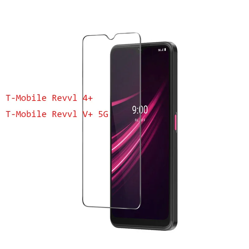 Защитное стекло 2.5D Tempered Glass для T-Mobile Revvl V+ 5G Ultra Clear Screen Protector для 4 Plus 4+.