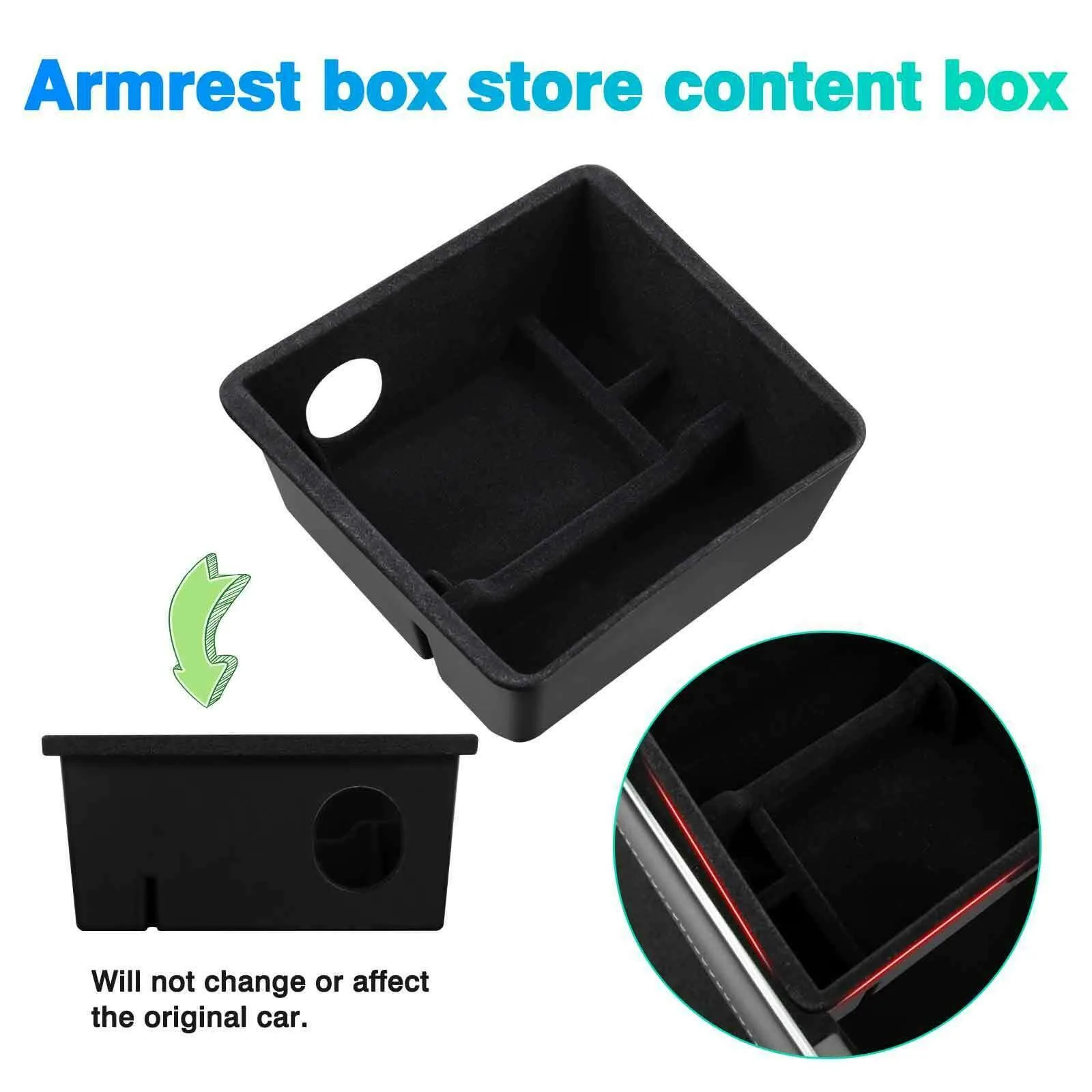 Flocking Central Storage Box Center Console For Tesla Waterproof Accessories
Flocking Central Storage Box Center Console For Tesla Waterproof Accessories
